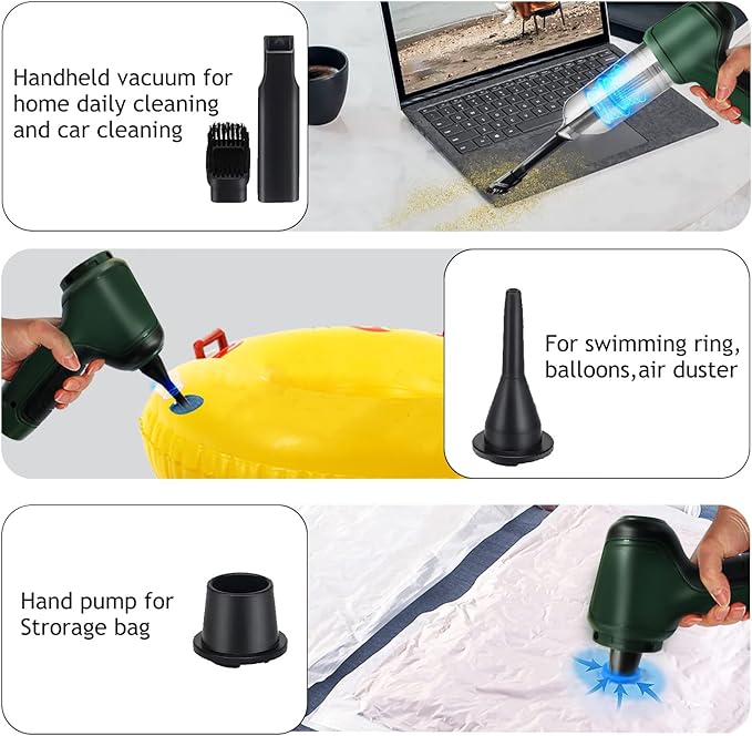 Handheld Mini Vacuum Cleaner – Powerful Suction, Compact & Cordless Cleaning Solution for Home, Car & Office
