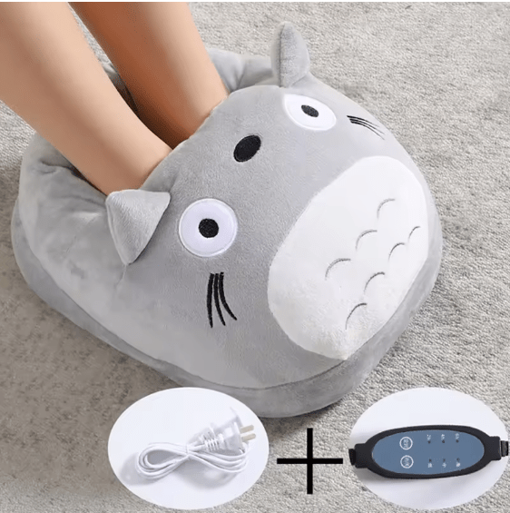 Totoro Plush Electric Foot Warmer – Cozy Heated Foot Massage & Comfort Heater for Home & Office